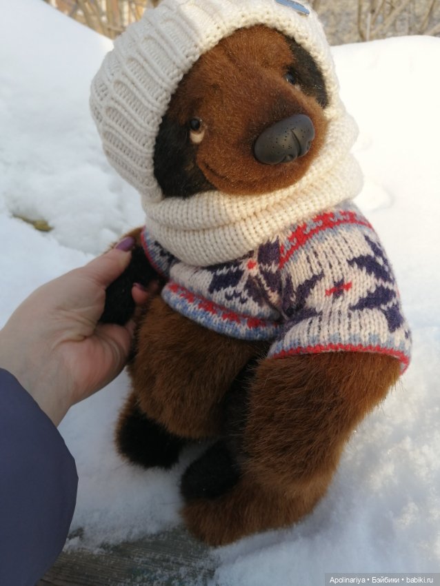 Бруно на прогулке — Авторские мишки Тедди и друзья: фото (фото 6)