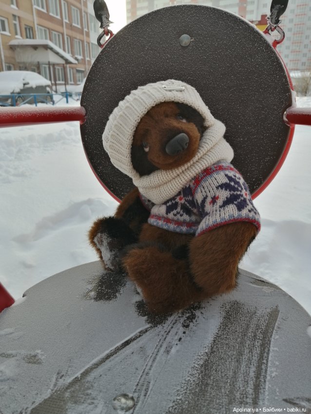 Бруно на прогулке — Авторские мишки Тедди и друзья: фото (фото 8)