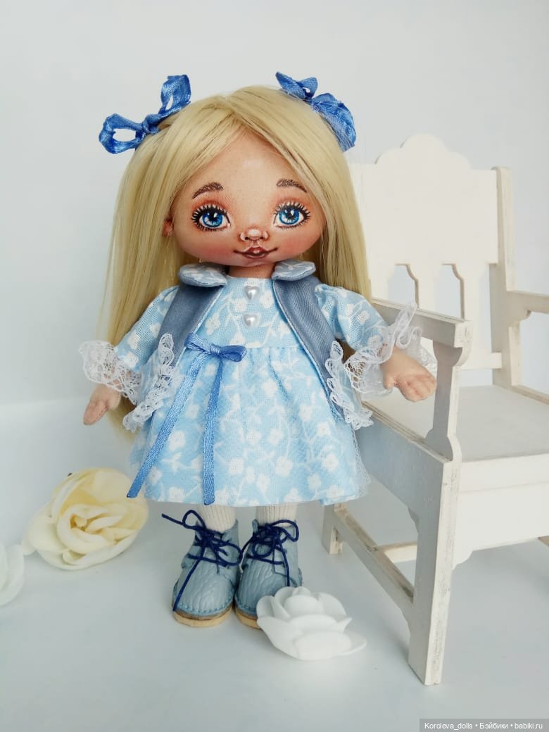 Глазки-незабудки — Авторские текстильные куклы: Вальдорфские (фото 4)