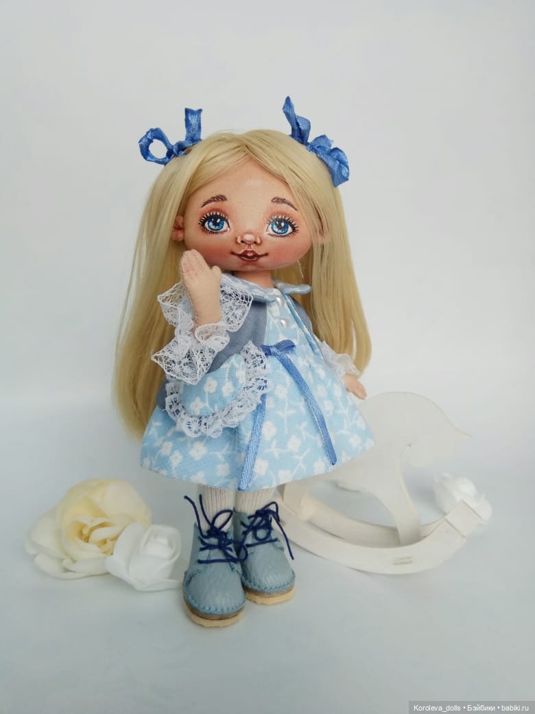Глазки-незабудки — Авторские текстильные куклы: Вальдорфские (фото 9)