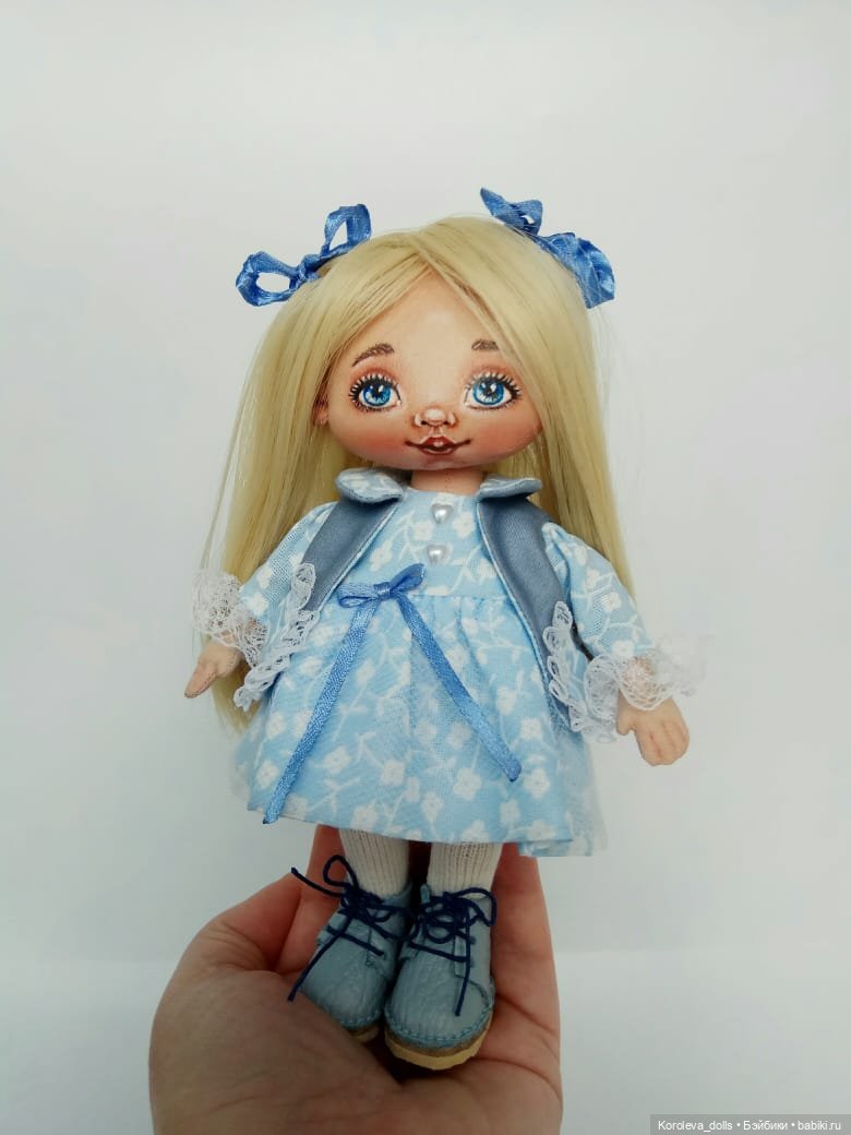 Глазки-незабудки — Авторские текстильные куклы: Вальдорфские (фото 6)