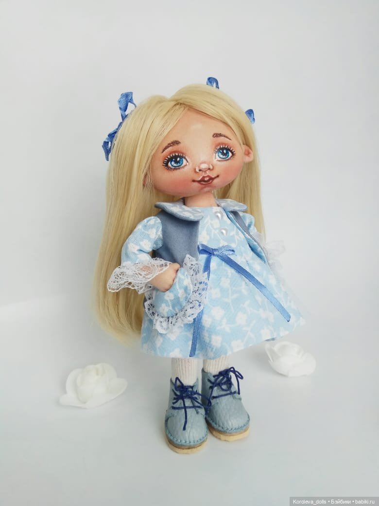 Глазки-незабудки — Авторские текстильные куклы: Вальдорфские