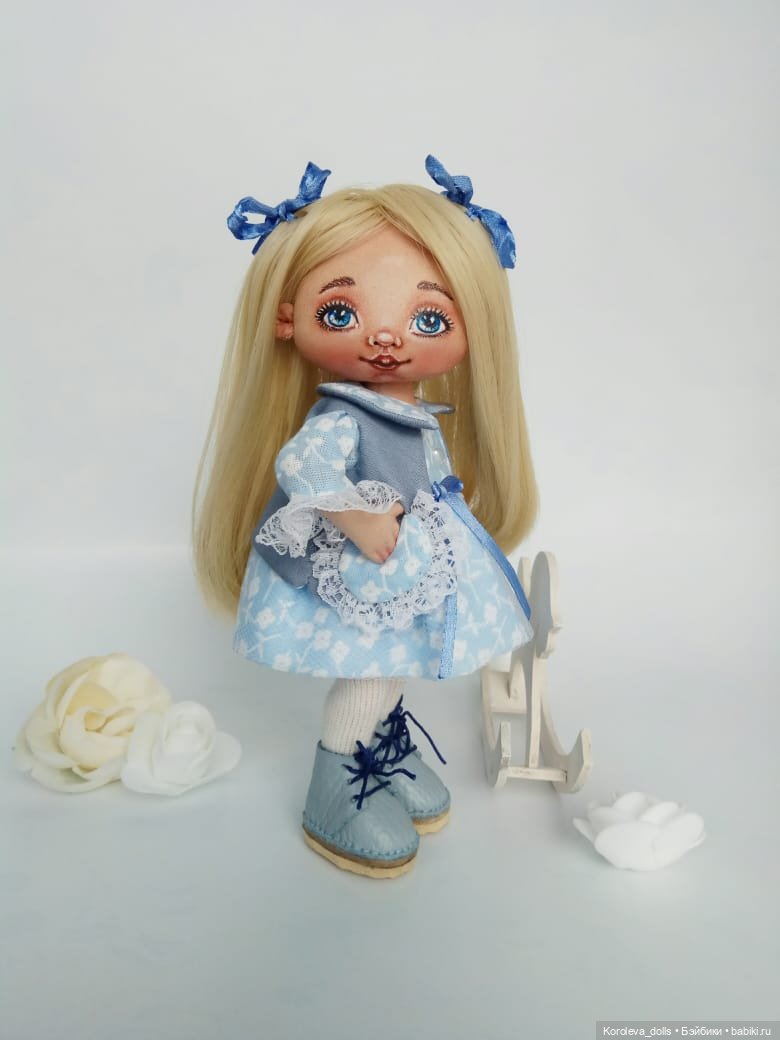 Глазки-незабудки — Авторские текстильные куклы: Вальдорфские (фото 7)
