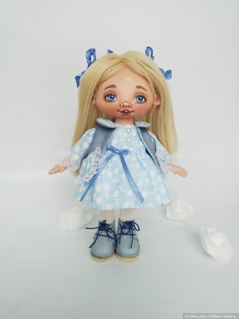 Глазки-незабудки — Авторские текстильные куклы: Вальдорфские (фото 2)