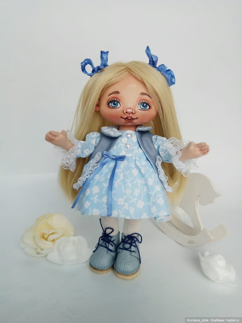 Глазки-незабудки — Авторские текстильные куклы: Вальдорфские (фото 8)