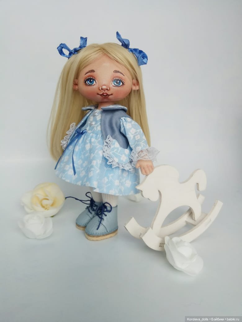 Глазки-незабудки — Авторские текстильные куклы: Вальдорфские (фото 5)