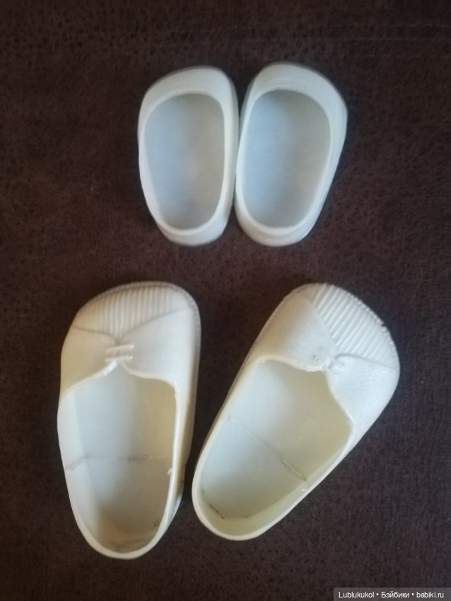 Как отбелить туфельки для кукол