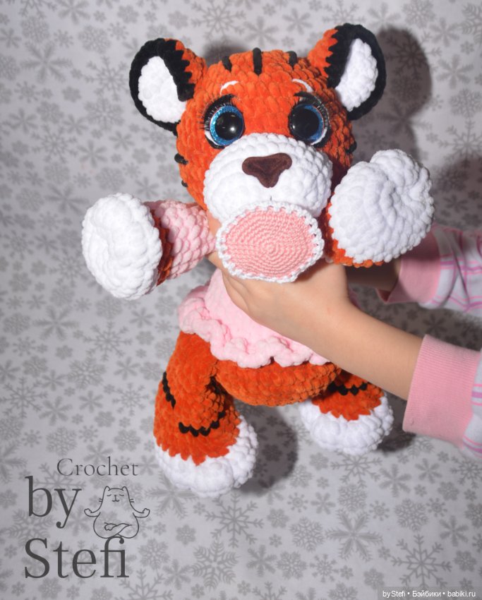 Тигряшка Путяшка. Символ 2022. Авторская работа. Чуть больше 30 см плюшевости