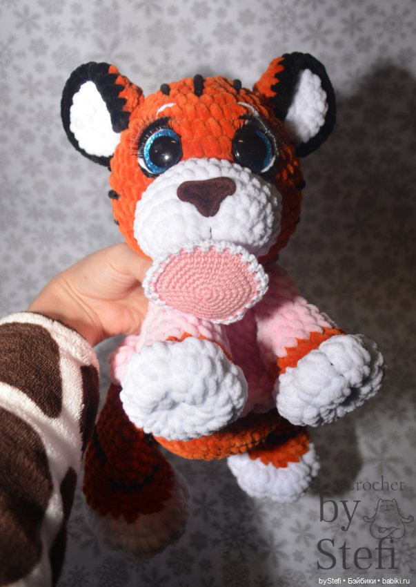 Тигряшка Путяшка. Символ 2022. Авторская работа. Чуть больше 30 см плюшевости