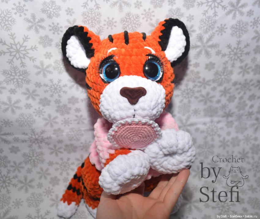 Тигряшка Путяшка. Символ 2022. Авторская работа. Чуть больше 30 см плюшевости (фото 6)