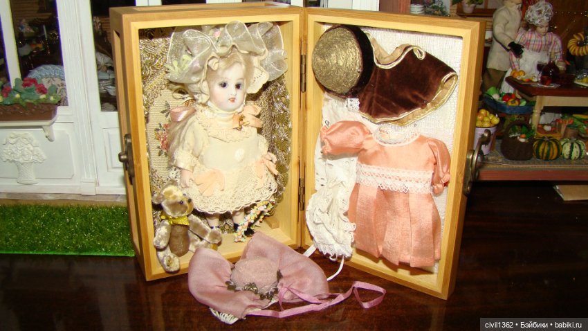 Куколка на ладошке — Антикварные куклы Mignonette (Миньонетта): карманные (фото 4)