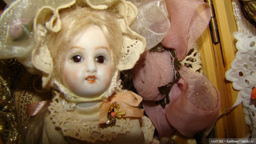 Куколка на ладошке — Антикварные куклы Mignonette (Миньонетта): карманные (фото 10)