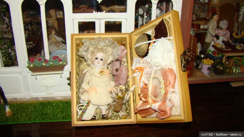 Куколка на ладошке — Антикварные куклы Mignonette (Миньонетта): карманные (фото 9)