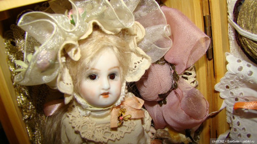 Куколка на ладошке — Антикварные куклы Mignonette (Миньонетта): карманные (фото 8)