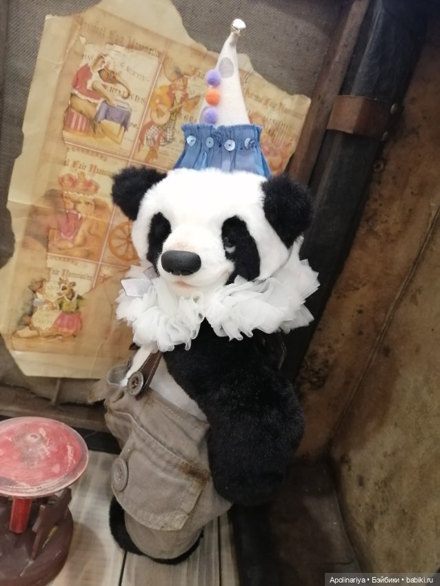 Bonbon панда-тедди из коллекции "Винтажный цирк"