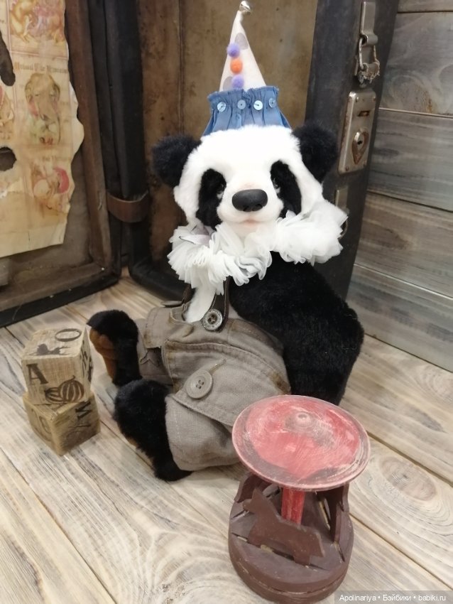 Bonbon панда-тедди из коллекции "Винтажный цирк"