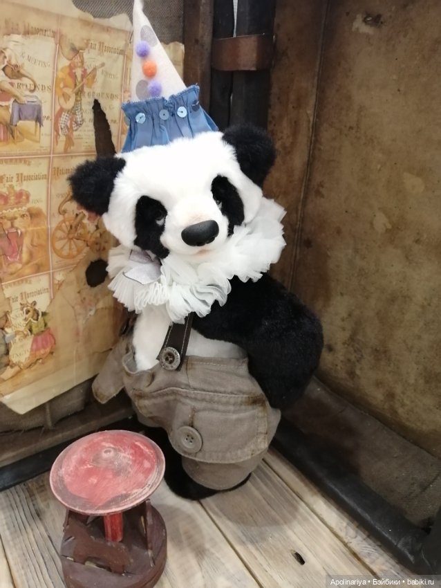 Bonbon панда-тедди из коллекции "Винтажный цирк"