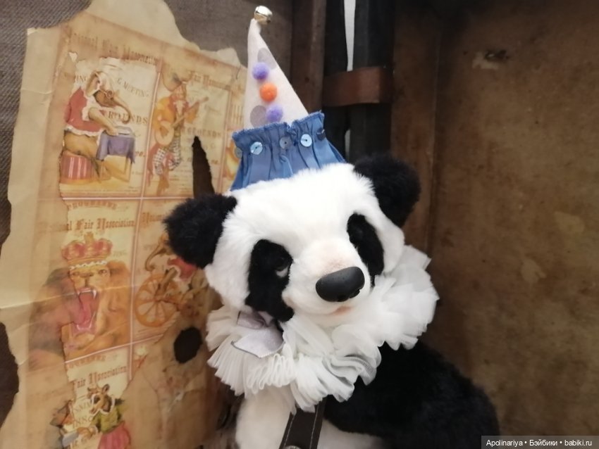 Bonbon панда-тедди из коллекции "Винтажный цирк"