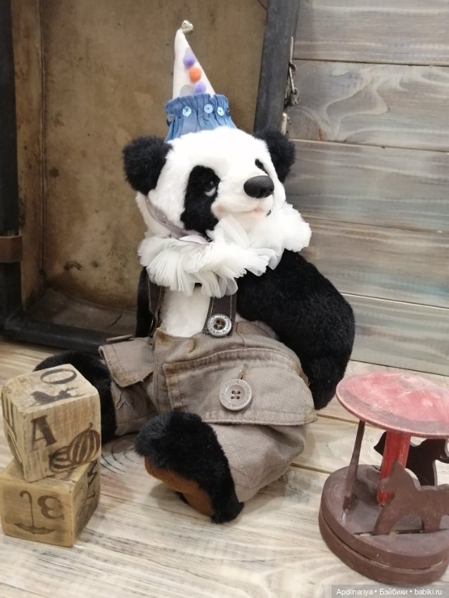 Bonbon панда-тедди из коллекции "Винтажный цирк"