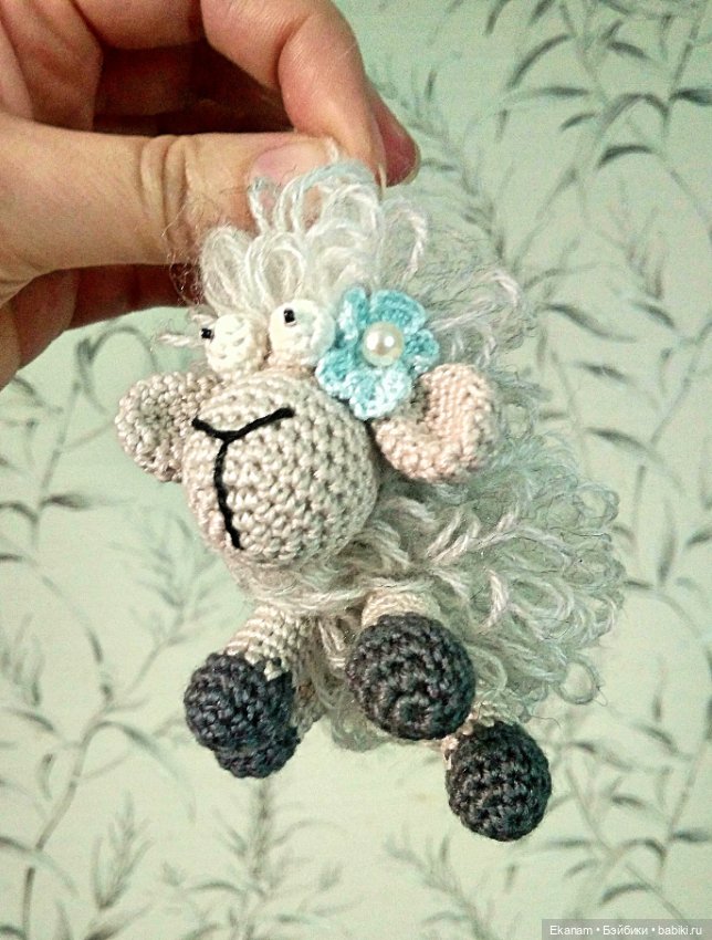 Овечка Долли. И подруга — Вязаные игрушки и амигуруми: крючком (фото 5)
