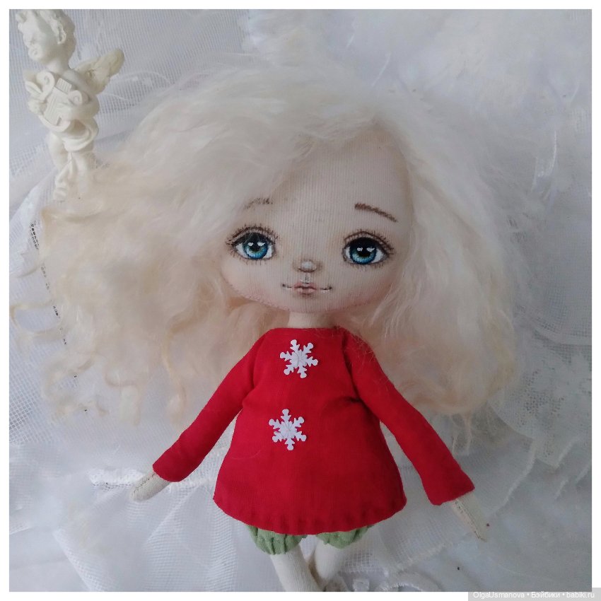 Верочка и Оленёнок — Авторские текстильные куклы: Вальдорфские (фото 4)