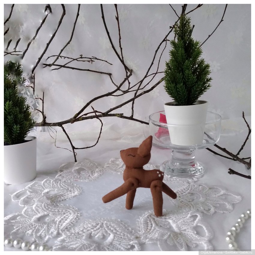 Верочка и Оленёнок — Авторские текстильные куклы: Вальдорфские (фото 6)