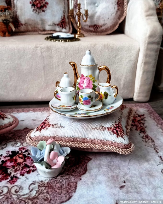 Коллекция ковров и подушек "Нежность" в бежевом цвете (фото 5)