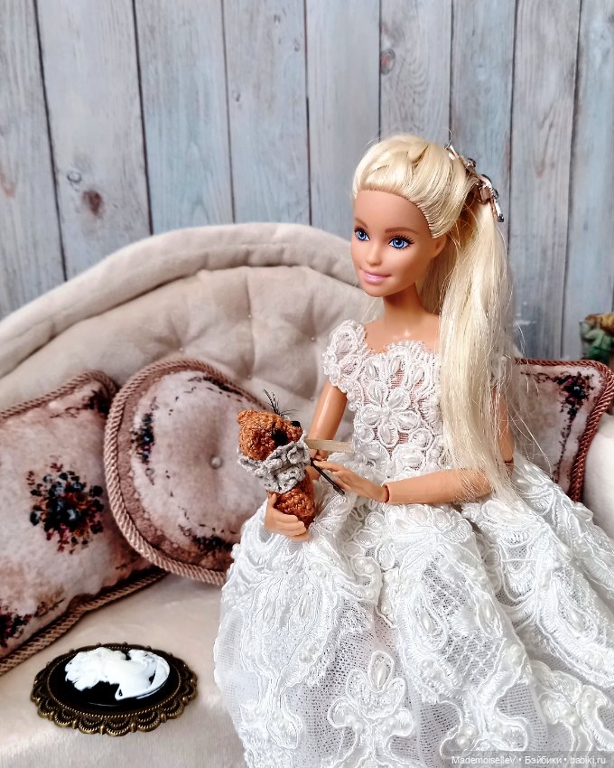 Коллекция ковров и подушек "Нежность" в бежево-голубом цвете (фото 8)