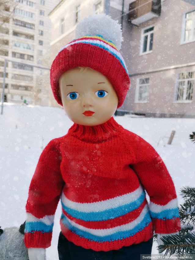 Целлулоидная кукла после реставрации (фото 7)