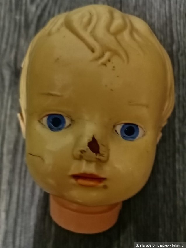 Целлулоидная кукла после реставрации