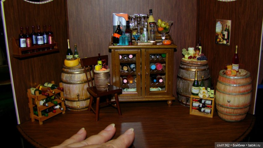 Диорама Винно-сырная масштаб 1:12