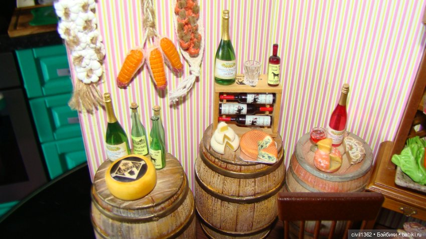 Диорама Винно-сырная масштаб 1:12 (фото 7)