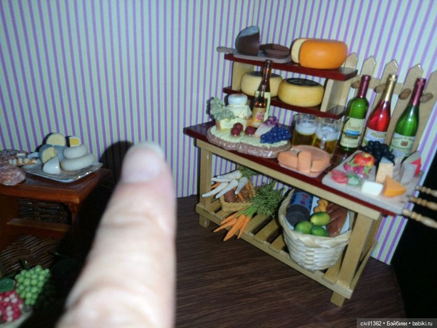 Диорама Винно-сырная масштаб 1:12 (фото 3)