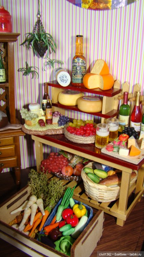 Диорама Винно-сырная масштаб 1:12