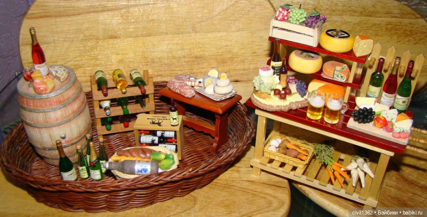 Диорама Винно-сырная масштаб 1:12 (фото 4)