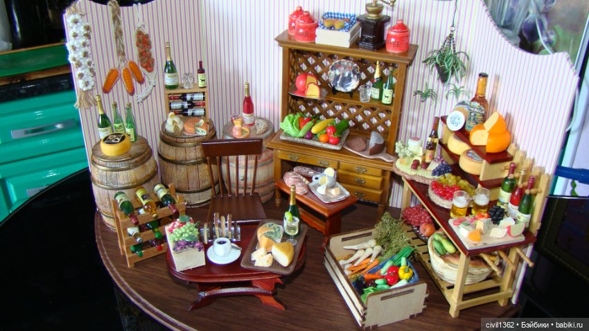 Диорама Винно-сырная масштаб 1:12 (фото 8)