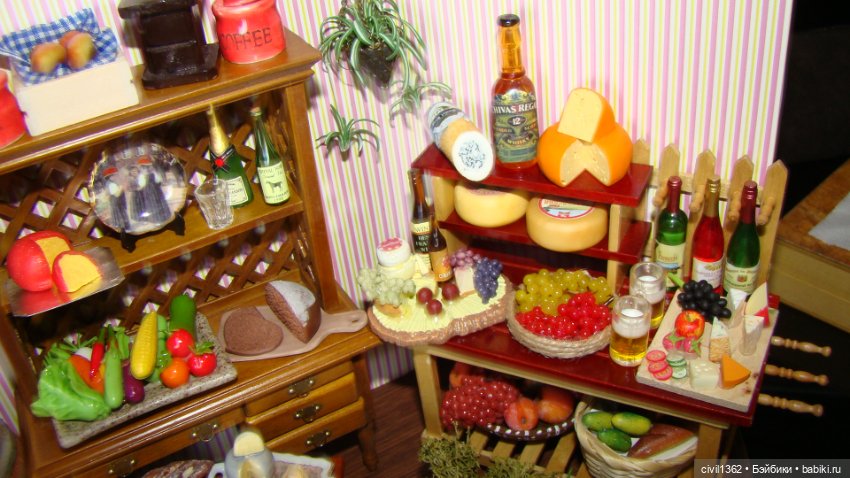 Диорама Винно-сырная масштаб 1:12