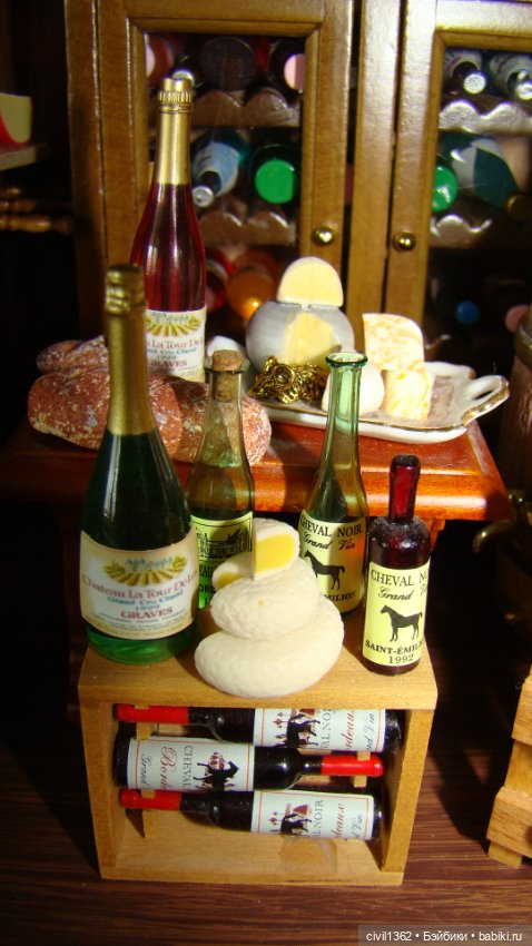 Диорама Винно-сырная масштаб 1:12