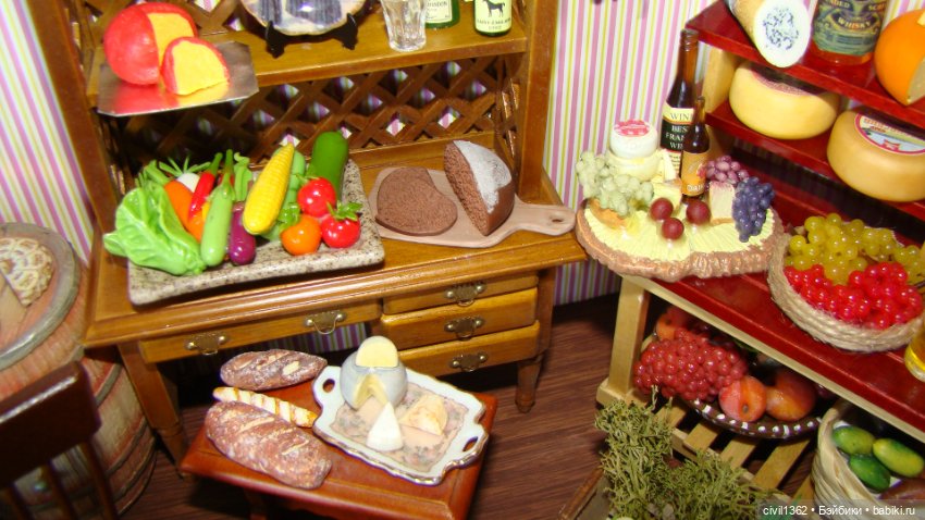 Диорама Винно-сырная масштаб 1:12 (фото 10)