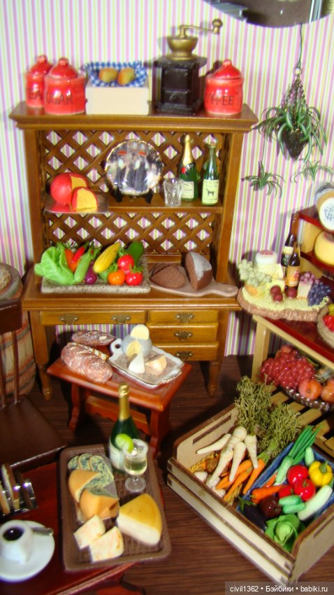 Диорама Винно-сырная масштаб 1:12