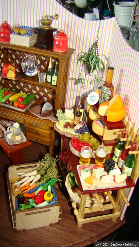 Диорама Винно-сырная масштаб 1:12