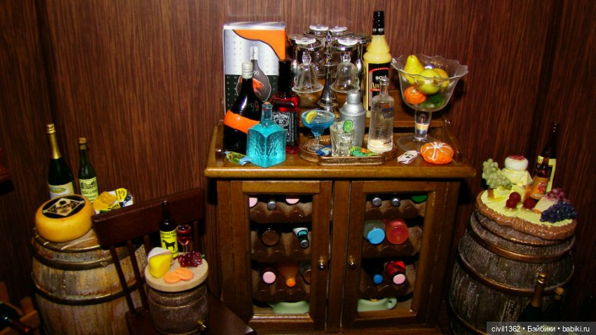 Диорама Винно-сырная масштаб 1:12