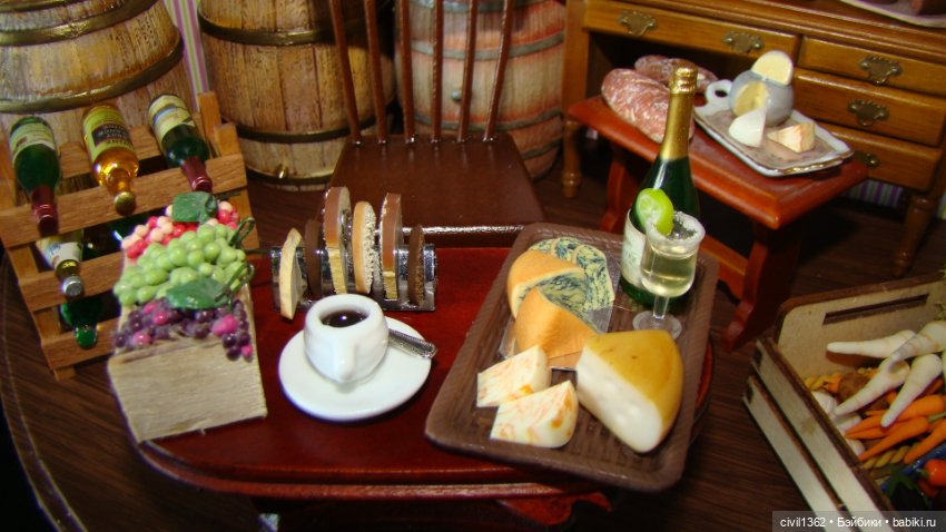 Диорама Винно-сырная масштаб 1:12 (фото 6)