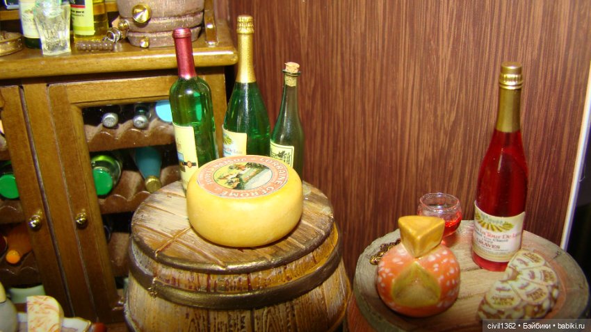 Диорама Винно-сырная масштаб 1:12