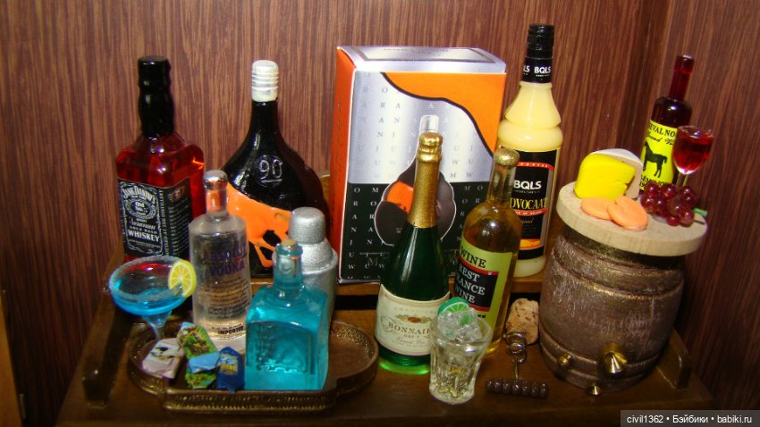 Диорама Винно-сырная масштаб 1:12