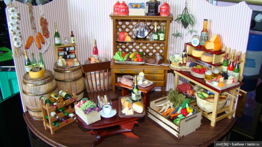 Диорама Винно-сырная масштаб 1:12 (фото 5)