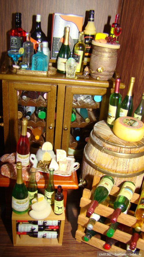 Диорама Винно-сырная масштаб 1:12