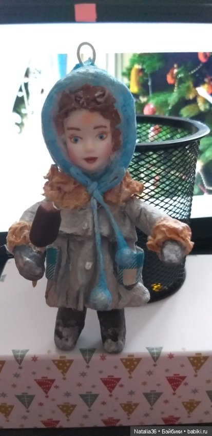 И снова ватные игрушки — Ватные игрушки на елку: ретро
