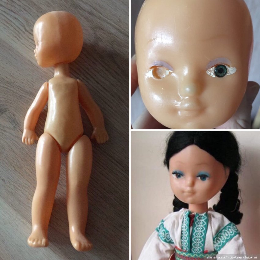 Как я делала паричок кукле СССР Адриане Аским