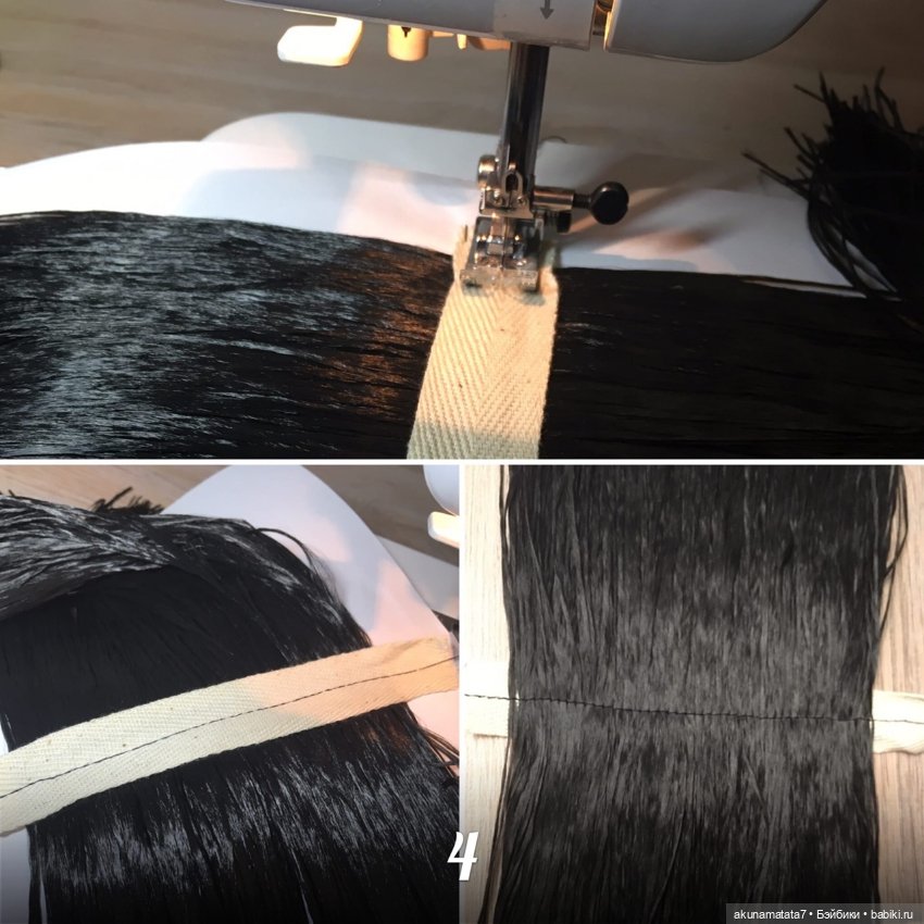 Как я делала паричок кукле СССР Адриане Аским (фото 5)